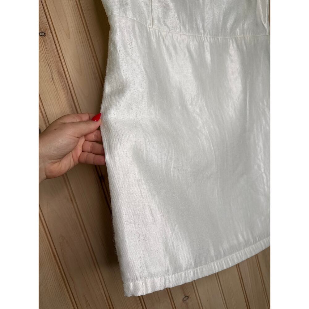 NWOT Lulus Sophisticated Selection White Sleeveless Backless Mini Dress Party L - Picture 7 of 8